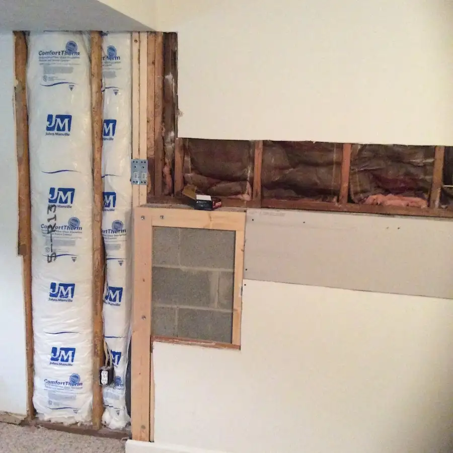 Wall insulation replacement during Contents Cleaning & Restoration in Wahoo